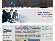 Tablet Screenshot of naukrisolutions.com